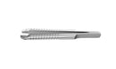 999R 4-03952/MRS Capsulorhexis Forceps with Scale (2.50/5.00 mm), Cross-Action, for 1.50 mm Incisions, Curved Stainless Steel Jaws (8.50 mm), Long Lever (26.00 mm), Medium (91 mm) Round Stainless Steel Handle, Length 120 mm