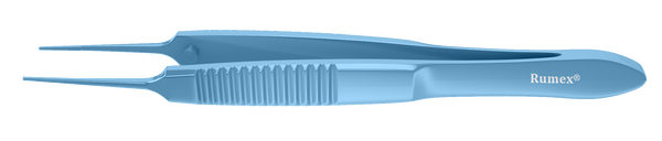 264R 4-059T Bonn Corneal Forceps, Straight, 0.12 mm, 1x2 Teeth, Small Size, Flat Handle, Length 72 mm, Titanium
