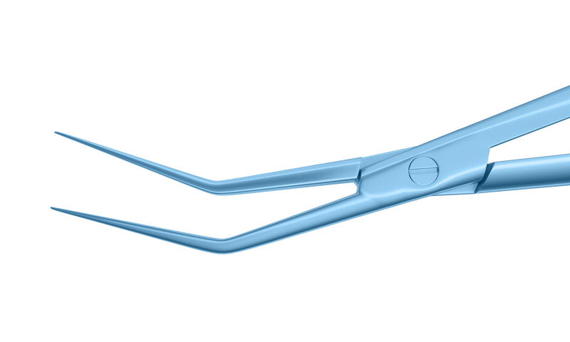 999R 4-2019T Corneal Donor Insertion Forceps, Round Handle, Length 125 mm, Titanium