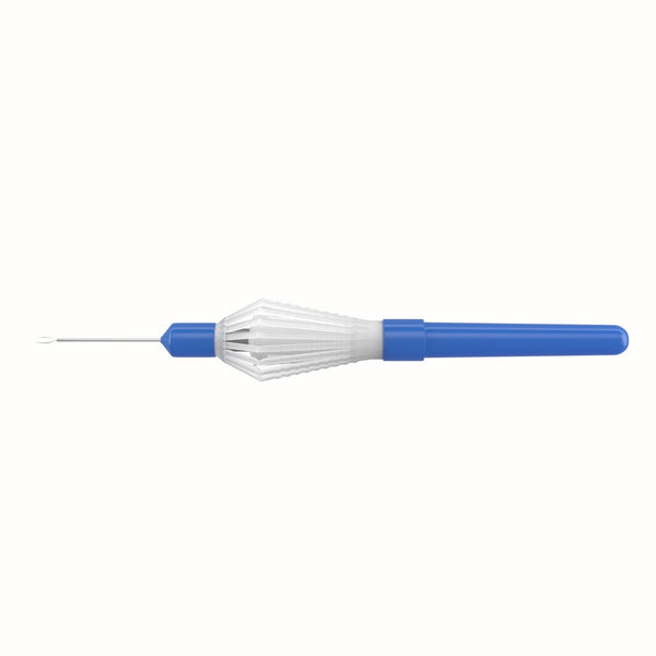 999R 12-209-25DP Disposable Vitreoretinal Curved Scissors, 25 Ga, Plastic Handle 360ᵒ, 6 per Box