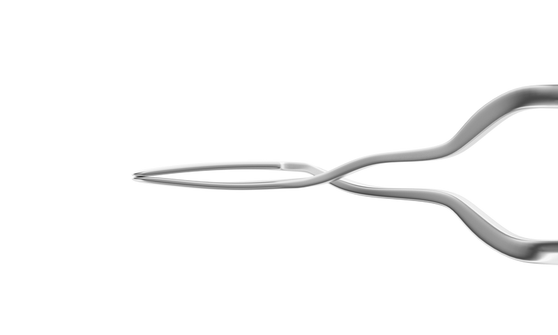 372R 4-2113S MacDonald Style Inserting Forceps, Cross-Action, Length 107 mm, Stainless Steel