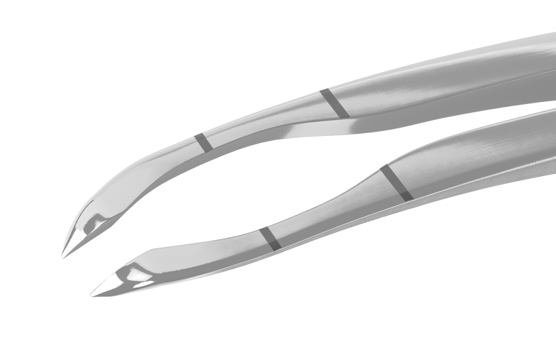139R 4-032S Small-incision Capsulorhexis Forceps with Limiter, Cystotome Tips, Curved Micro-Thin Jaws, Fits through 2.00 mm Incision, Flat Handle, Length 105 mm, Stainless Steel