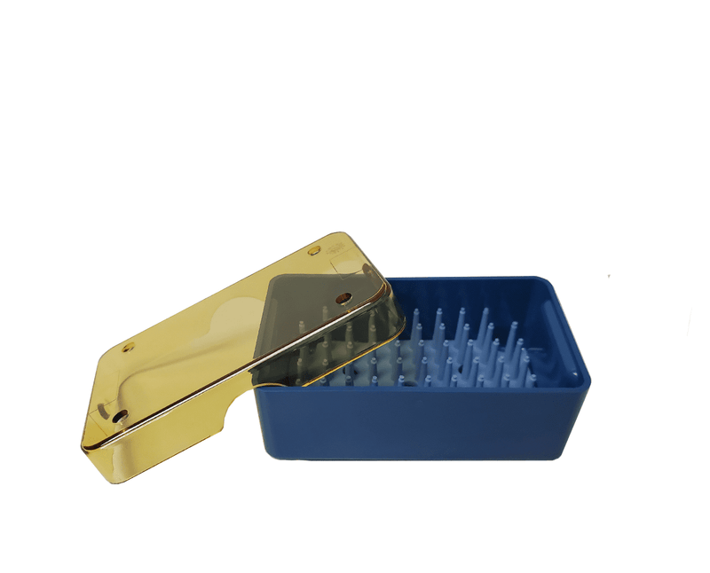 420R 18-307 Plastic Sterilizing Tray with Silicone Finger Mat, Very Small, 68.5×38×25.5 mm, 3×1.5×1″