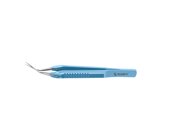 999R 4-0396/SF Capsulorhexis Forceps with Scale (2.50/5.00 mm), Cross-Action, for 1.50 mm Incisions, Straight Stainless Steel Jaws (8.50 mm), Short Lever (16.00 mm), Short (71 mm) Flat Titanium Handle, Length 90 mm