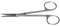 157R 11-080S Straight Iris Scissors, Sharp Tips, 28.00 mm Blades, Ring Handle, Length 115 mm, Stainless Steel