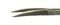 306R 11-101S Knapp Curved Strabismus Scissors, Ring Handle, Length 115 mm, Stainless Steel
