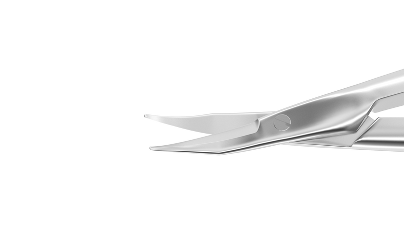 012R 11-040S Westcott Curved Tenotomy Scissors, Blunt Tips, 13.00 mm Blades, Flat Handle, Length 115 mm, Stainless Steel