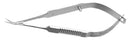 206R 11-054S Vannas Capsulotomy Scissors, Angled, Sharp Tips, 6.00 mm Blades, Flat Handle, Length 81 mm, Stainless Steel