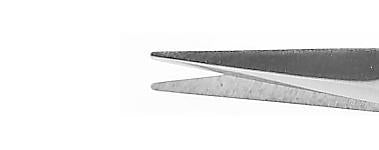 206R 11-054S Vannas Capsulotomy Scissors, Angled, Sharp Tips, 6.00 mm Blades, Flat Handle, Length 81 mm, Stainless Steel