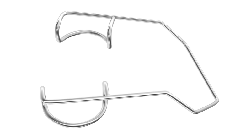 381R 14-024S Barraquer Wire Speculum, Temporal, Infant Size, 10.00 mm Blades, Length 38 mm, Stainless Steel