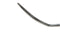 321R 13-020 Curved Spatula, 0.25 mm Wide, 12.00 mm Long, Length 122 mm, Round Titanium Handle
