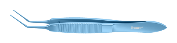 127R 4-030T Utrata Capsulorhexis Forceps, Regular Tips, 11.50 mm Straight Jaws, Flat Handle, Length 82 mm, Titanium