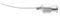 999R 15-011C-19 Sub-Tenon's Anesthesia Cannula, Curved, 19 Ga x 25 mm, 3 Ports