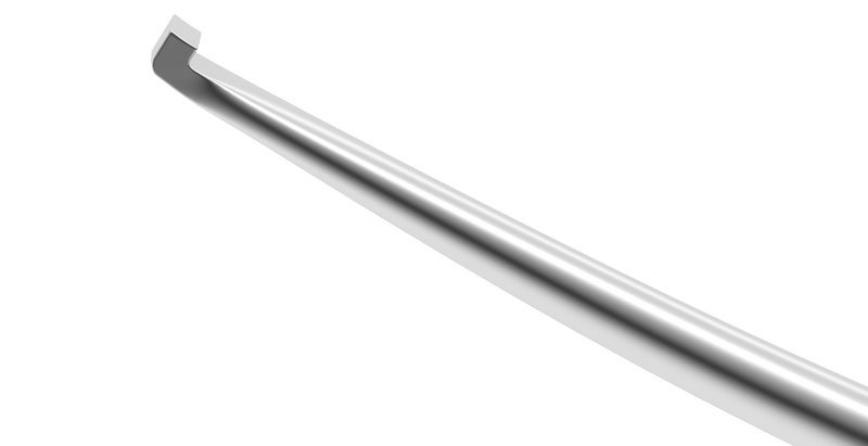 999R 13-182 John Dexatome DMEK/DSAEK Spatula, Strongly Vaulted Shaft, Length 119 mm, Round Titanium Handle
