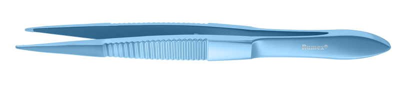 999R 4-042T Cilia Forceps, Narrow, Flat Handle, Length 86 mm, Titanium