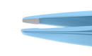 999R 4-042T Cilia Forceps, Narrow, Flat Handle, Length 86 mm, Titanium