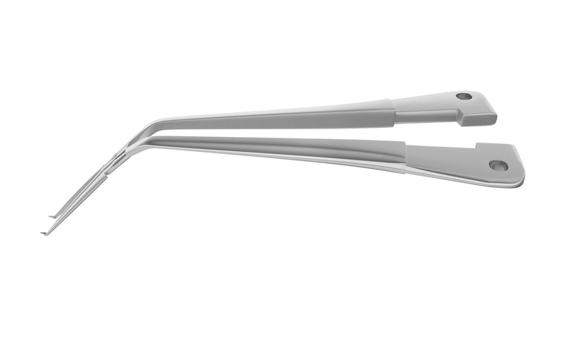 999R 4-03962/SRS Capsulorhexis Forceps with Scale (2.50/5.00 mm), Cross-Action, for 1.50 mm Incisions, Straight Stainless Steel Jaws (8.50 mm), Long Lever (26.00 mm), Short (71 mm) Round Stainless Steel Handle, Length 100 mm