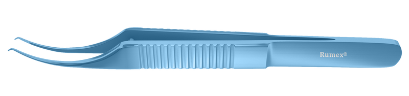 187R 4-053T Colibri-Bonn Corneal Forceps, 0.12 mm, 1x2 Teeth, 5.00 mm Platform, Flat Handle, Length 115 mm, Titanium