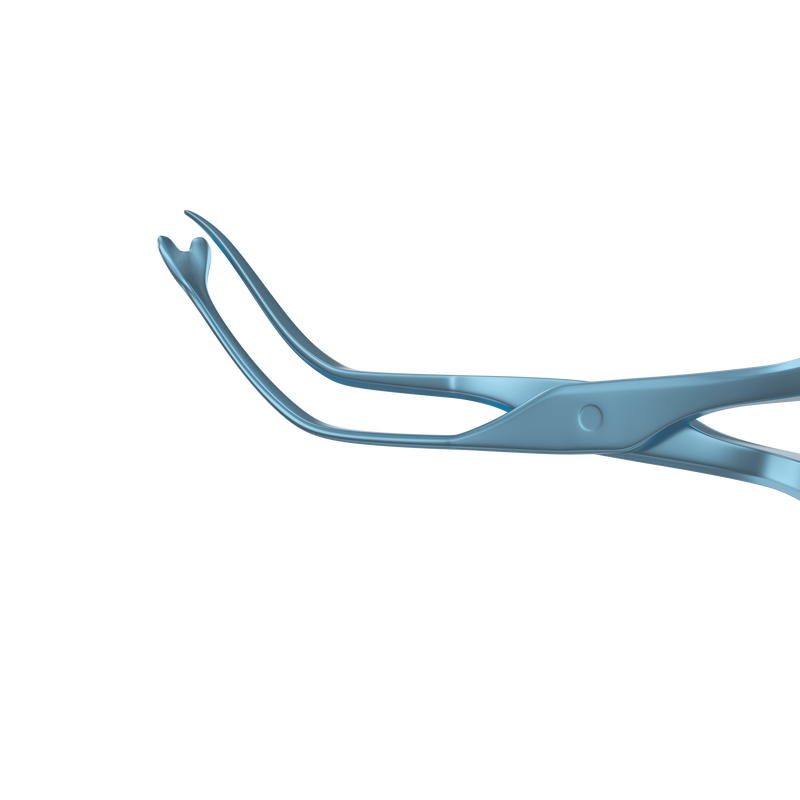 999R 4-260T ARTISAN® Implantation Forceps, Flat Handle, Length 100 mm, Titanium
